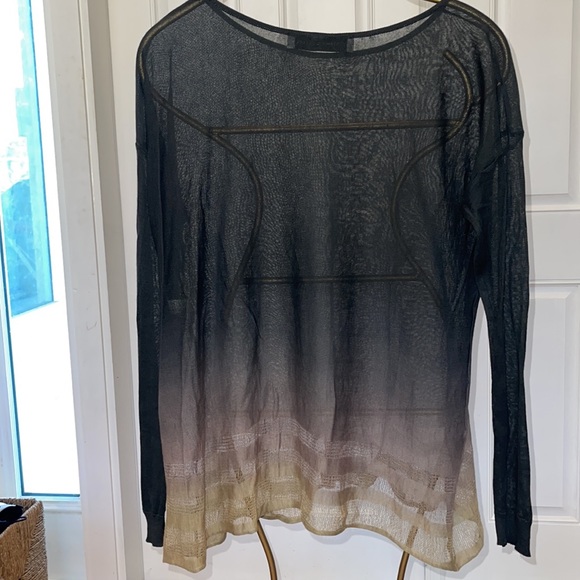 VIVIANA UCHITEL boutique sheer sweater top - Picture 5 of 10